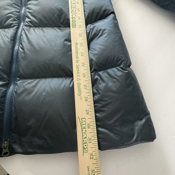 Eddie Bauer EB550 Luna Peak Down Parka Hooded Puffer Teal Coat Women's M Nylon - Picture 12 of 16
